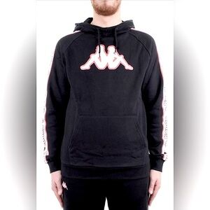 Kappa  Omini drawstring hoodie/long sleeve w/ logo tape/ central kangaroo pouch
